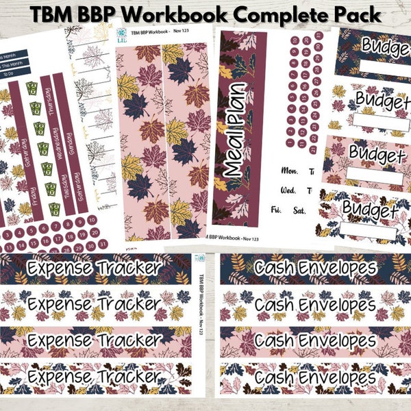 TBM BBP Workbook - Nov 123 / Complete Pack OR Individual Sheets