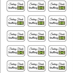 Sinking Fund Stuffing // Script Stickers