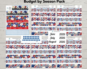 126 de julio - Cuaderno de trabajo sobre presupuesto por temporada / Descarga digital