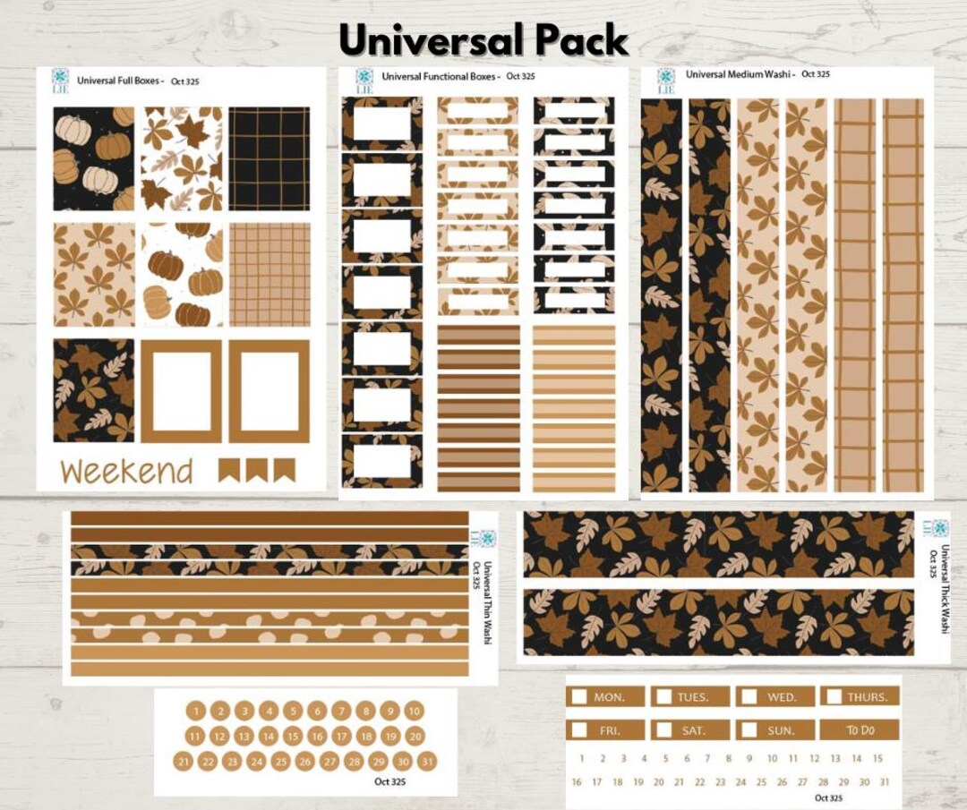 Universal Pack - Oct 32 - Etsy