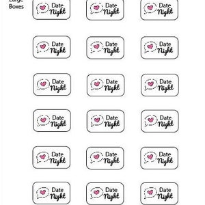Date Night // Script Stickers