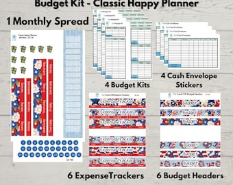Kit de presupuesto - Jul 126 - Agenda clásica Happy Planner