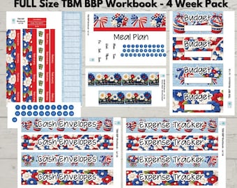126 de julio. Cuaderno de trabajo completo de TBM BBP / Paquete de 4 semanas o hojas individuales.