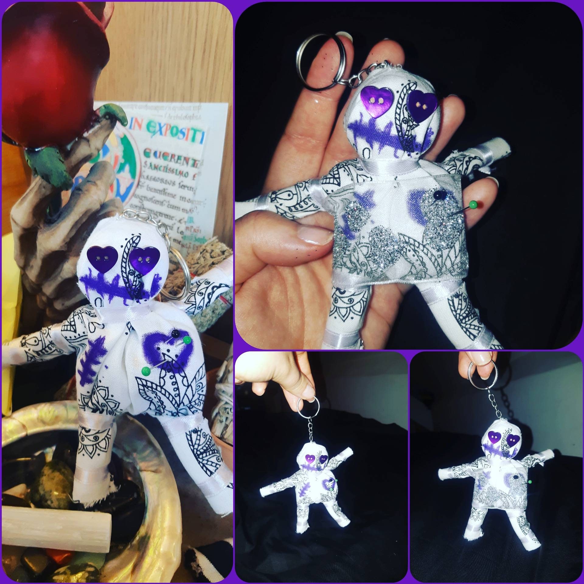 Voodoo Doll Keychain Etsy
