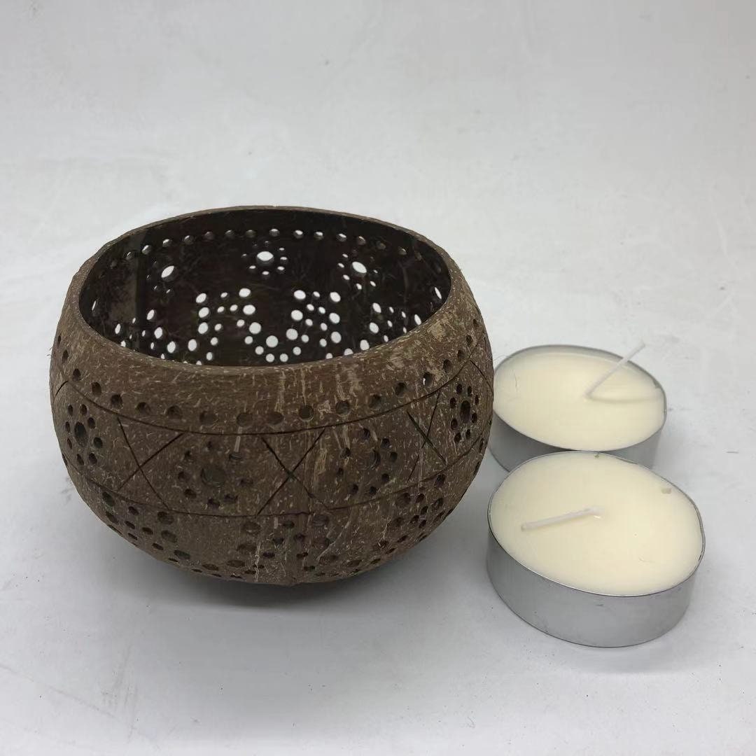 Coconut Shell Decorative Tea Light Candle Holder 002 Etsy