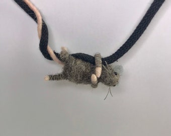 Petrat necklace, babyrat charm