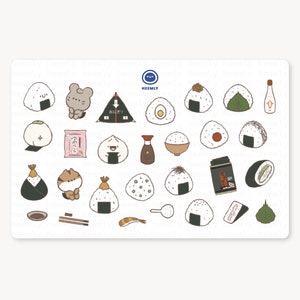 Planche de stickers • Onigiri • Fait main par Heemly