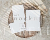 Invitation Suite Mockup, Wedding Stationary Blank Cards Set Mock Up, 5x7 and 4x6 Template Card Set, Wedding Flatlay Mockup