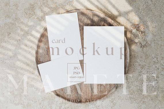 Invitation Suite Mockup, Wedding Stationary Blank Cards Set Mock Up, 5x7 and 4x6 Template Card Set, Wedding Flatlay Mockup