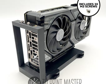 Soporte elevador para GPU: banco de pruebas y minería de criptomonedas / 3D Print Master LLC