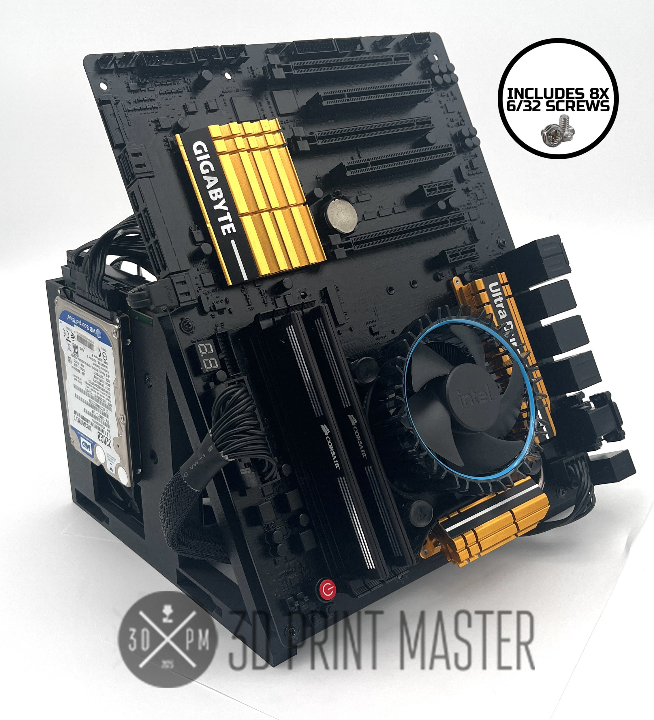 Motherboard Test Bench With GPU Stand / Desktop PC and Test Rig + 