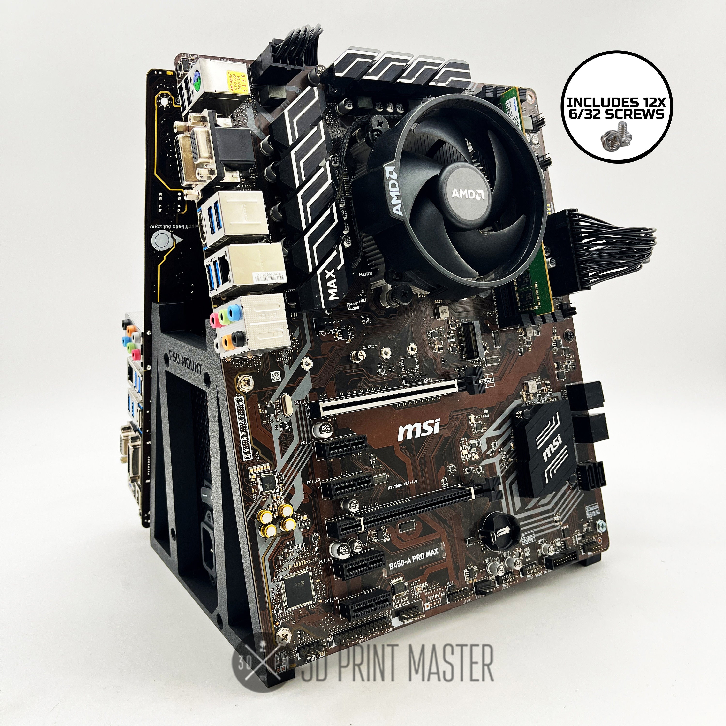 Dual Motherboard Stand for CPU Mining | Lite & Full Versions + 12x