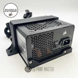 Computer ATX PSU Horizontal & Vertical Mounting Bracket + Screws