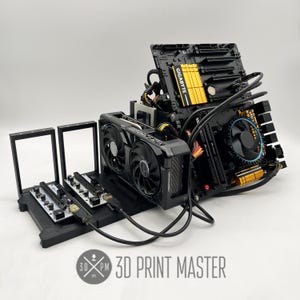 Motherboard Crypto Mining Test Bench With GPU Stand / Desktop PC and ...