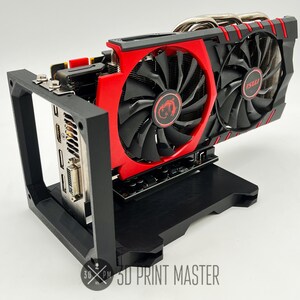 CPU Mining Motherboard Stand Full Size GPU Riser Stand 3D Print Master ...