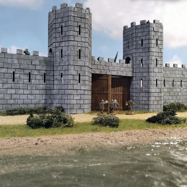 Murallas de la ciudad medieval para paquete STL de Wargames de 28 mm