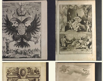 8 antiguos libros raros jesuitas - Athanasius Kircher - Grabados - letras grandes - Descarga digital archivos ZIP