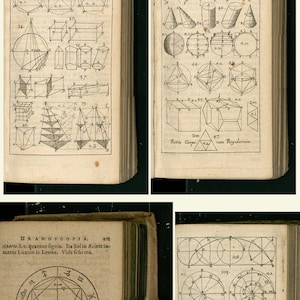 Rare antique MATHEMATICS books collection - Isaac Newton -Mathesis Caesarea - books collection - Digital Download ZIP files