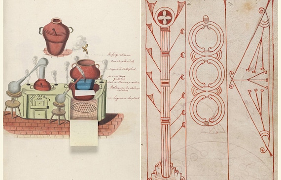 22 Rare Old Alchemy Manuscripts Books Ripley Scroll Aurora - Etsy