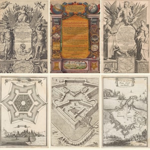 40 Rare Old Books - Military Architecture - Mallet - Errard - Bockler Jean Du Breuil - Fortifications - Digital Download ZIP files