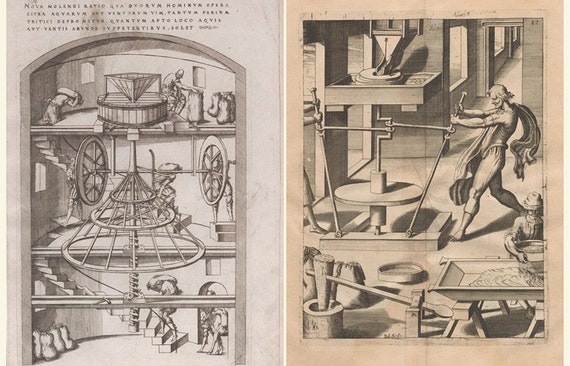 Amazing Mittelalterliche Maschinen Erfindungen Schöne Platten | Etsy