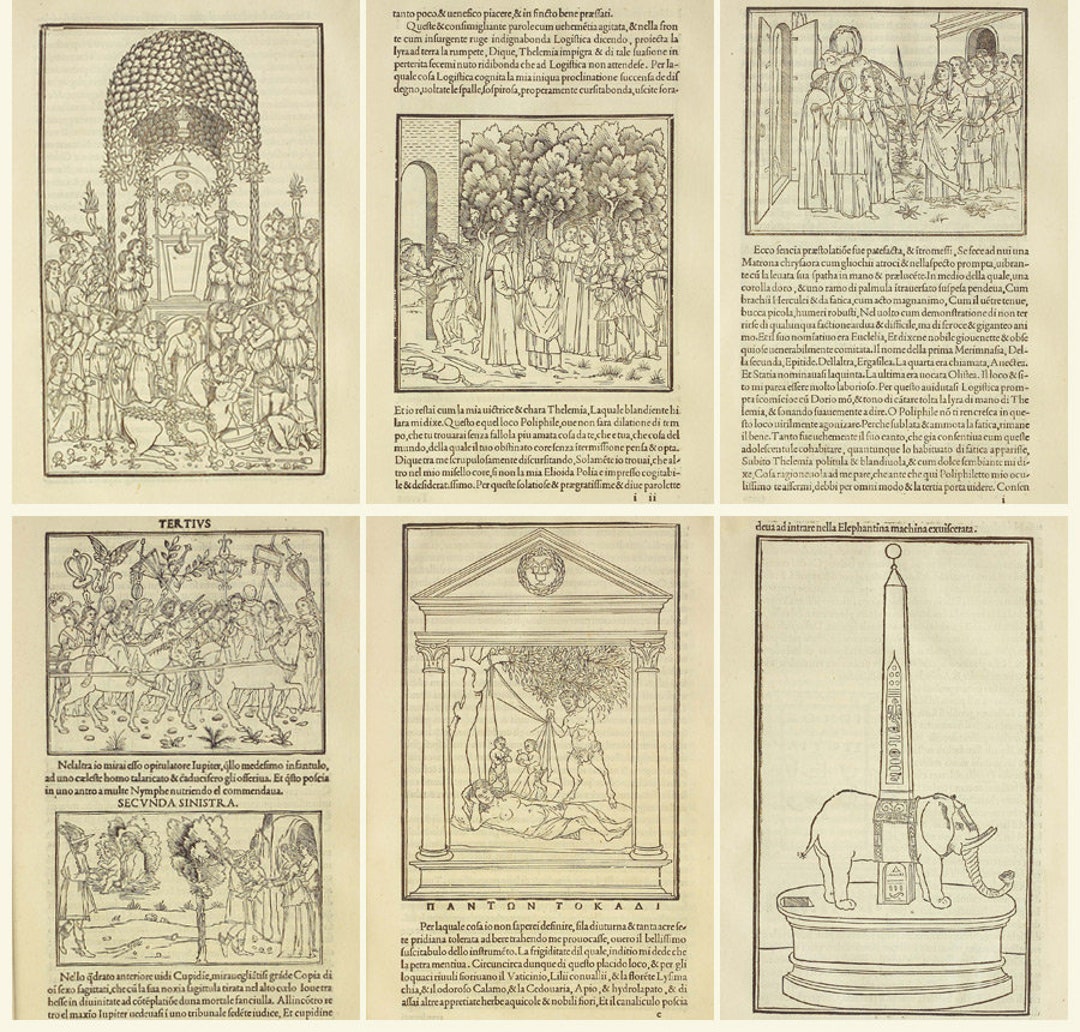 Renaissance Book Collection Hypnerotomachia Poliphili 1499