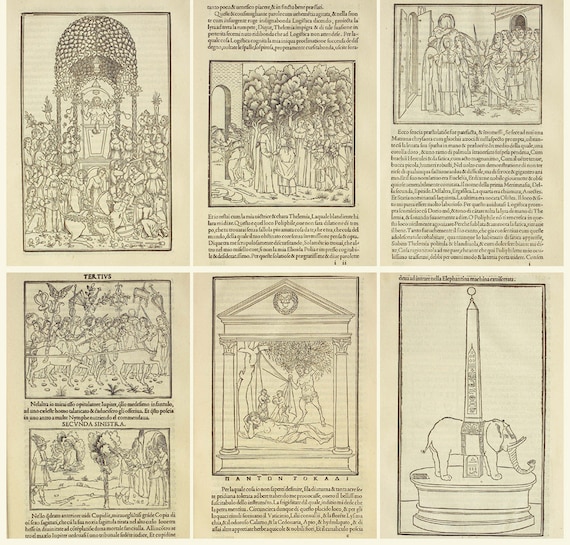 Renaissance Book Collection Hypnerotomachia Poliphili 1499