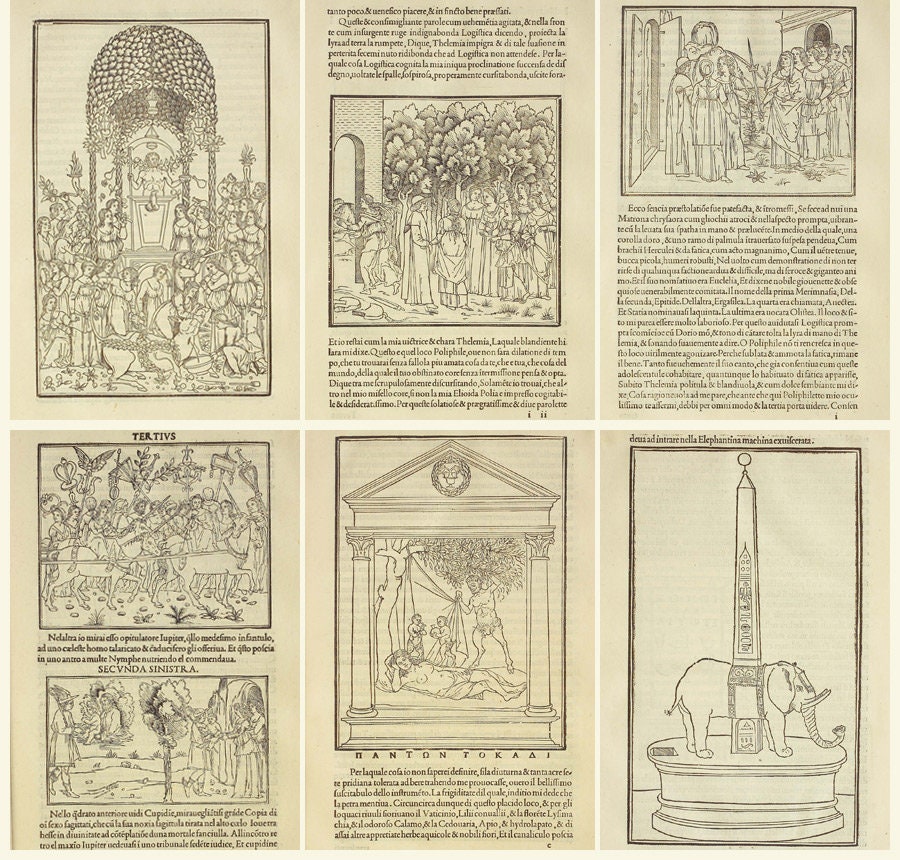 Renaissance Book Collection Hypnerotomachia Poliphili 1499