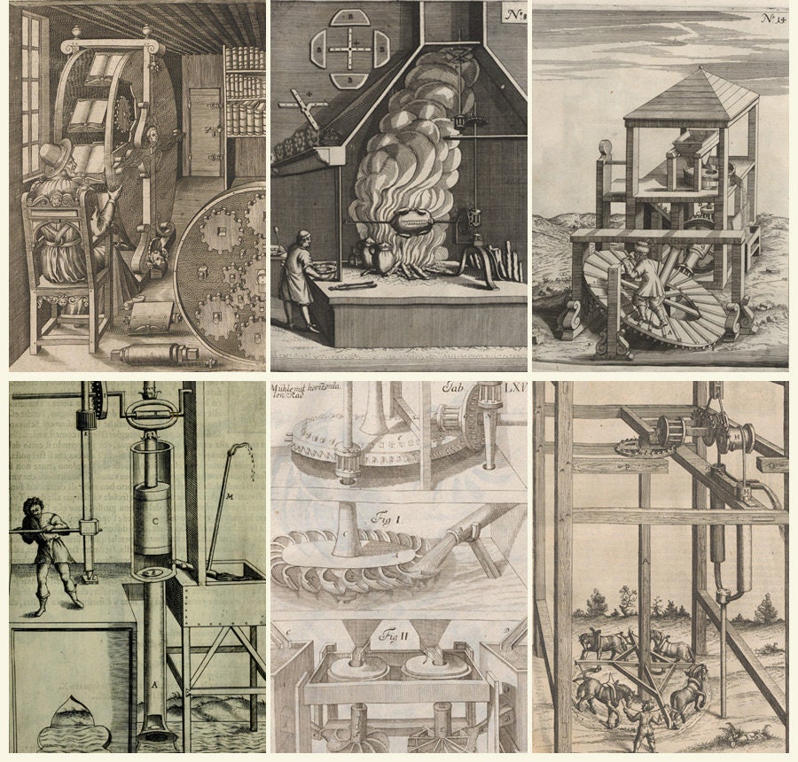 Amazing Mittelalterliche Maschinen Erfindungen Schöne Platten | Etsy