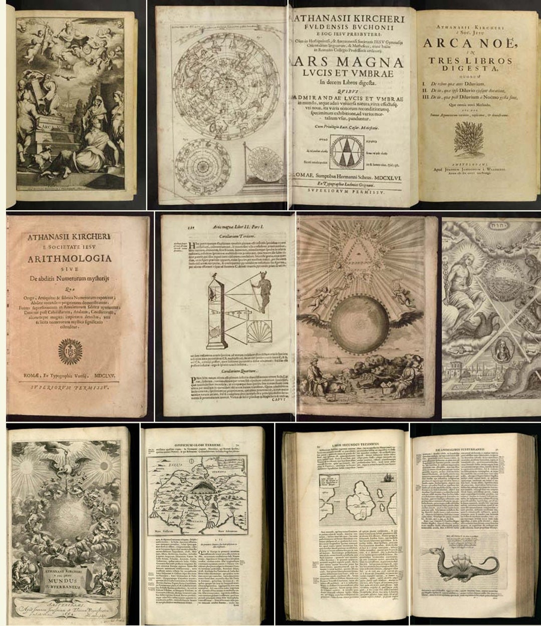 Athanasius Kircher - 20 Rare Books Collection China