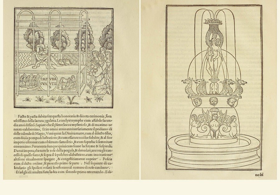 Renaissance Book Collection Hypnerotomachia Poliphili 1499