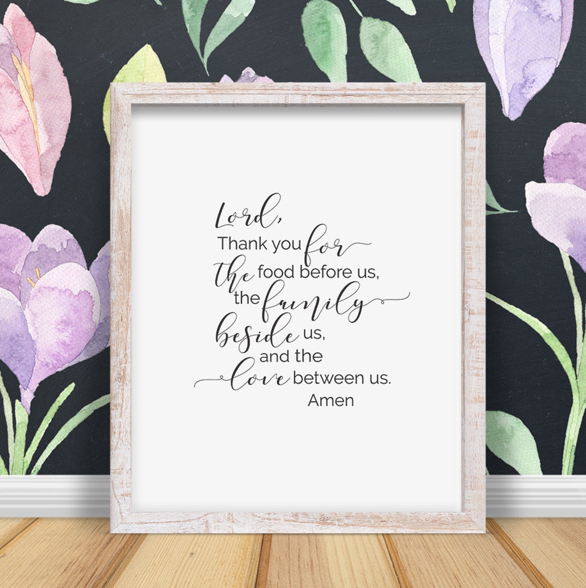 Religious Housewarming Gift Blessing Prayer Wall Decor Meal Etsy