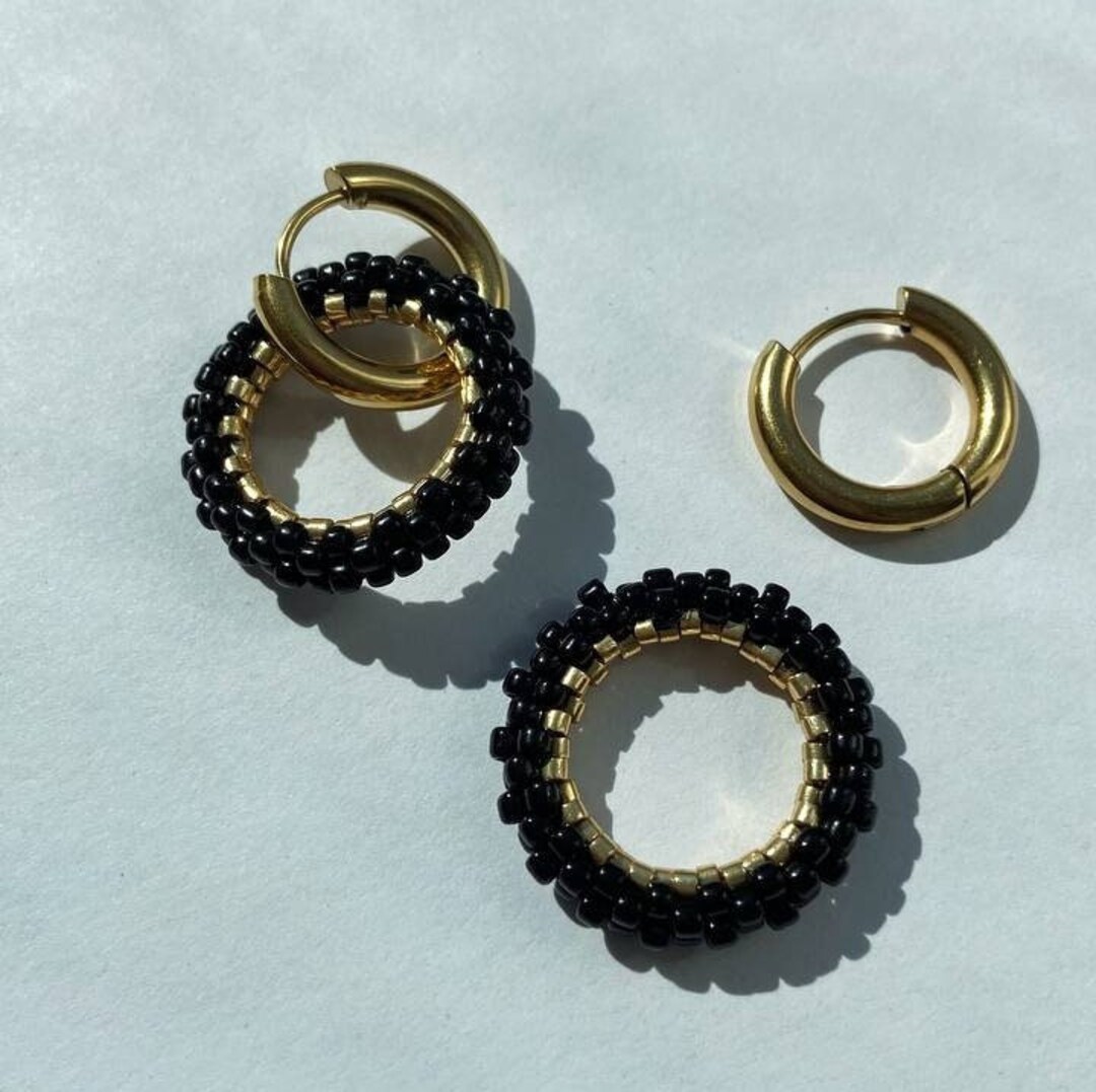 Серьги конго с подвесками - Etsy