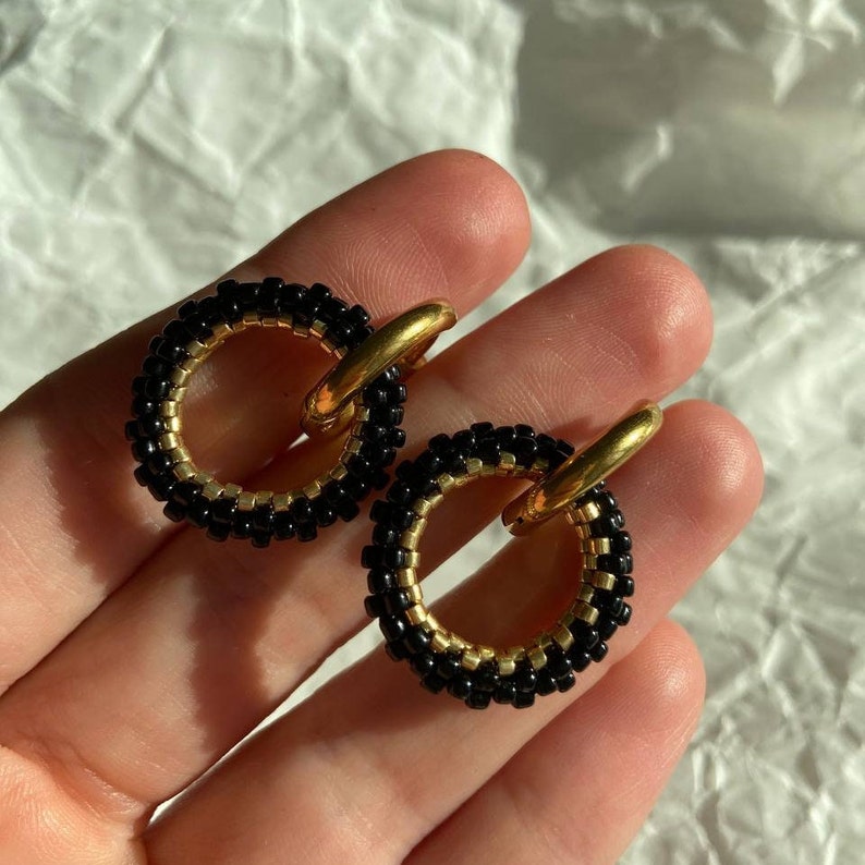Серьги конго с подвесками - Etsy