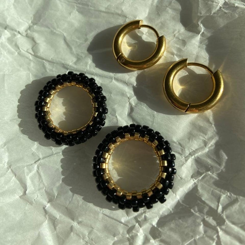 Серьги конго с подвесками - Etsy