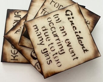 Funny Gin Coasters - 5 per pack