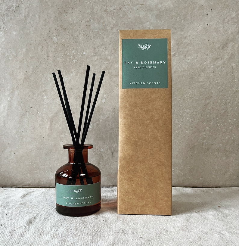 Bay & Rosemary Reed Diffuser | All Natural Home Fragrance | Natural Oil ...