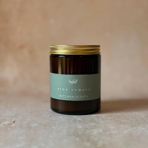 Bougie vigne et tomate, bougie parfumée, cadeau pour un ami, végétalien