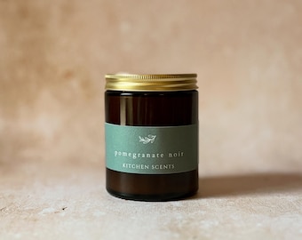 Pomegranate Noir Soy Wax Candle