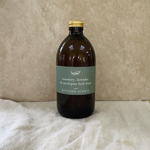 Rosemary, Lavender & Eucalyptus Bath Foam, Bubble Bath, Bath Soak