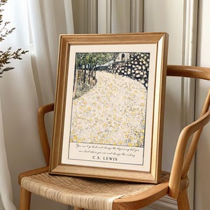 CS Lewis Quote About Life, Inspirational, Motivational, Change the Ending Quote, Vintage Poetry Art, Recovery gift, Digital image 2