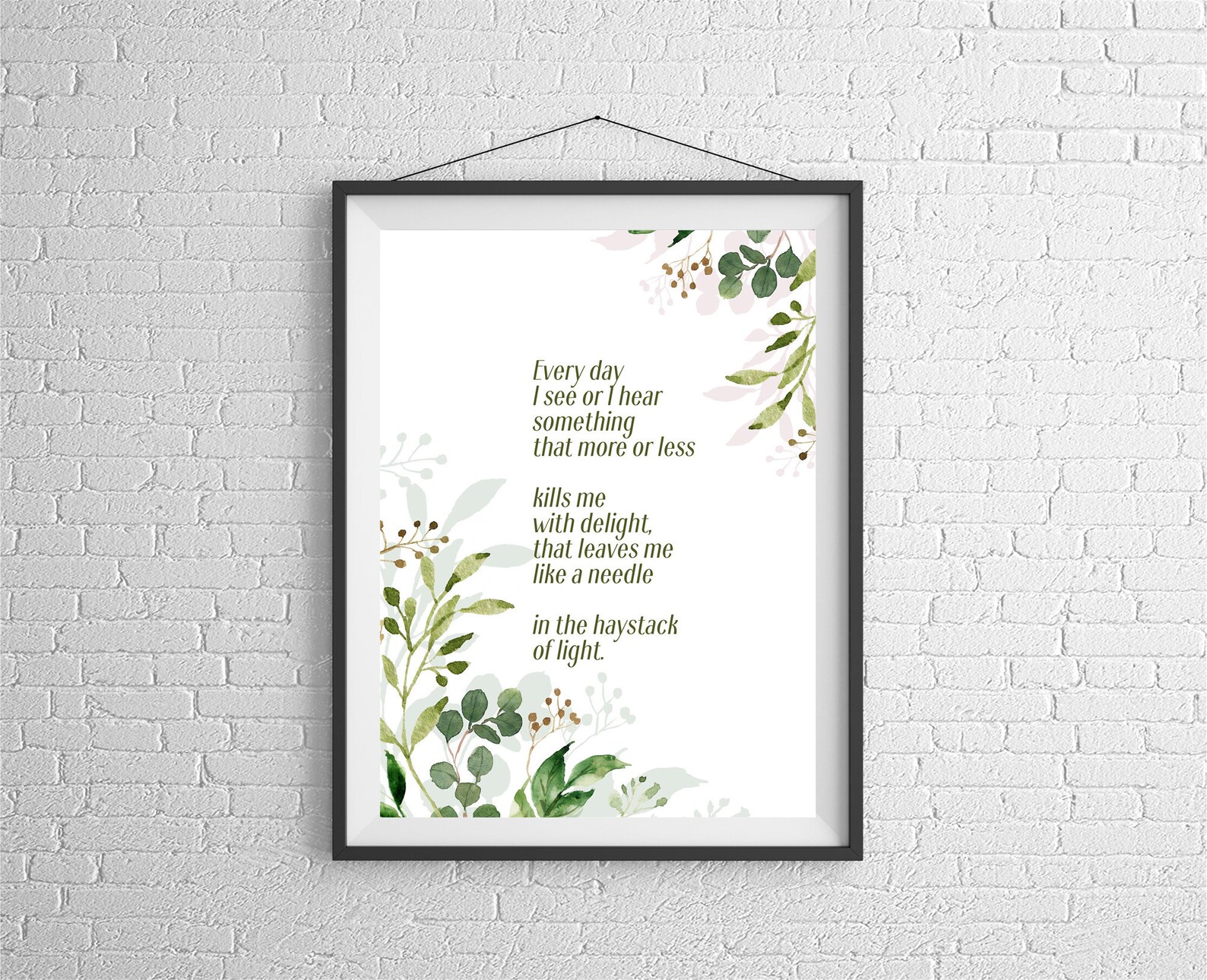Mary Oliver Poetry Mindful Instant Download Cadeau | Etsy