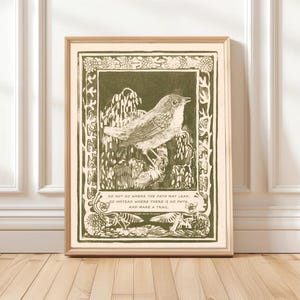 Ralph Waldo Emerson Quote Print, Do Not Go Where the Path May Lead, Digital Download image 3