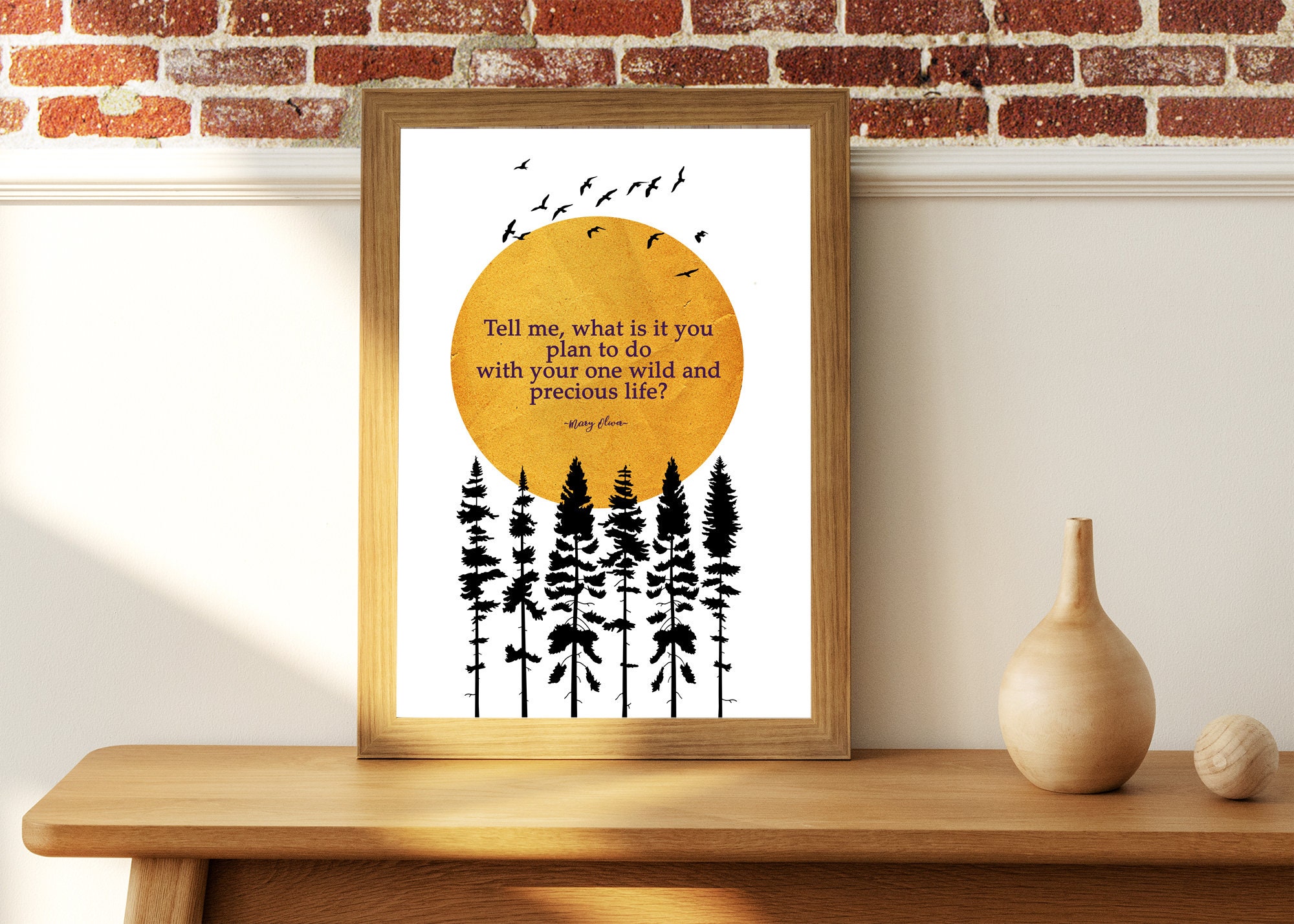 Mary Oliver Quote wild and Precious Life Quotes About Life Etsy