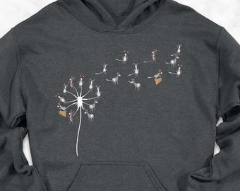 Donkey Dandelion Hoodie, Funny Donkey Hoodie, Donkey Owner Hoodie, Donkey Owners, Cute Flower Donkey Lovers Gift Hoodie, Gift For Donkey Mom