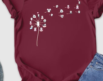 Panda Dandelion Shirt, Panda Flower Shirt, Dandelion Panda T-Shirt, Funny Panda Shirt, Farmer Shirt, Farmer Gift, Panda Flowers, Farm Shirt