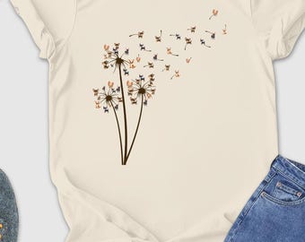 Chihuahua Dandelion Shirt, Chihuahua Funny Dog Lover Tshirt, Gift for Dog Lovers, Funny Dog Shirt, Chihuahua Mom Shirt, Chihuahua Flower Fly