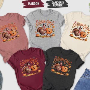 Thanksgiving Cousin Crew Shirt, Cousin Crew Thanksgiving Shirts, Thanksgiving shirt, Thanksgiving Kids Shirts, Cousin Crew Tee, Turkey Shirt