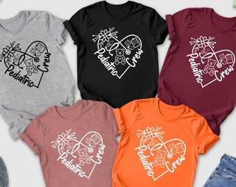 Pediatric Crew Shirt, Pediatric Nurse Shirt, Peds Nurse Life Tshirt, Gift For Pediatric Nurse, Cute Peds Medical Crew , Retro Pediatrics Tee