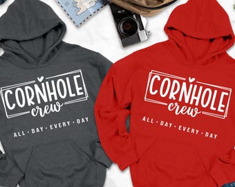Cornhole Crew Hoodie, Cornhole Hoodie, Cornhole Gift, Cornhole Outdoors, Cornhole Board Hoodie, Cornhole Crew Gift, Funny Cornhole Hoodies